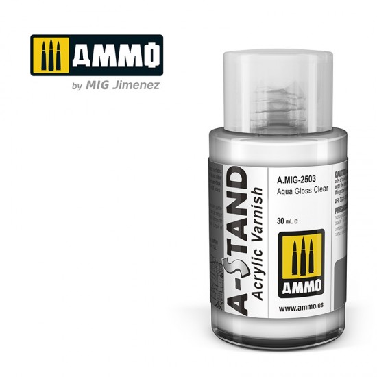 A-STAND Lacquer Varnish - Aqua Gloss Clear (30ml) A-STAND Lacquer Varnish - Aqua Gloss Clear (30ml)