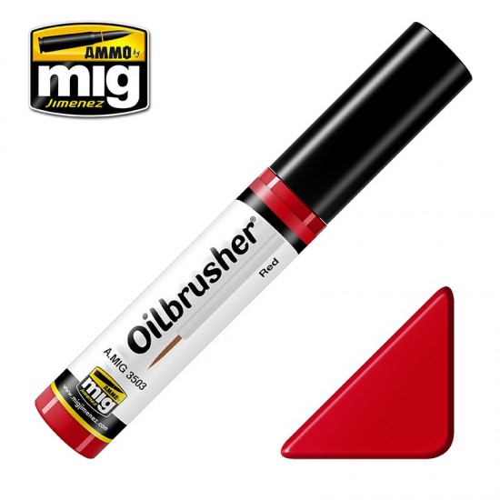 Oilbrusher - Red (Oil paint with fine brush applicator) Oilbrusher - Red (Oil paint with fine brush applicator)