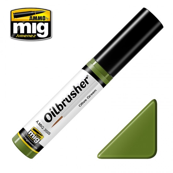 Oilbrusher - Olive Green (Oil paint with fine brush applicator) Oilbrusher - Olive Green (Oil paint with fine brush applicator)