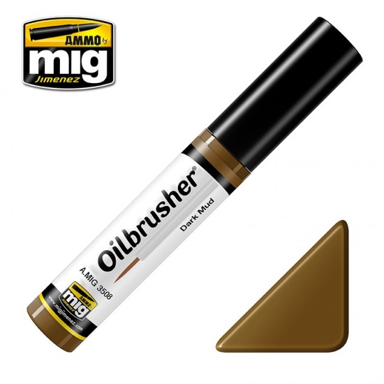 Oilbrusher - Dark Mud (Oil paint with fine brush applicator)