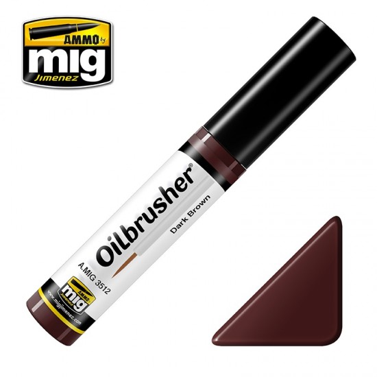 Oilbrusher - Dark Brown (Oil paint with fine brush applicator) Oilbrusher - Dark Brown (Oil paint with fine brush applicator)