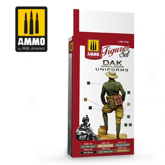 Acrylic Paint Set - DAK Uniforms Africa Korps (17ml x6) Acrylic Paint Set - DAK Uniforms Africa Korps (17ml x6)
