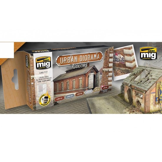 Acrylic Paint Set - Urban Diorama Colours (6 x 17ml) Acrylic Paint Set - Urban Diorama Colours (6 x 17ml)