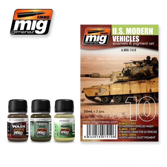 US Modern Vehicles Weathering Set (35ml x 3) US Modern Vehicles Weathering Set (35ml x 3)