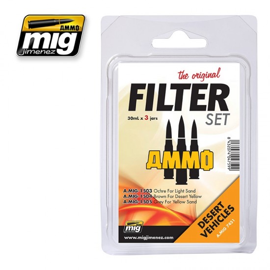 Filters Set for Desert Vehicles (3 x 30ml) Filters Set for Desert Vehicles (3 x 30ml)