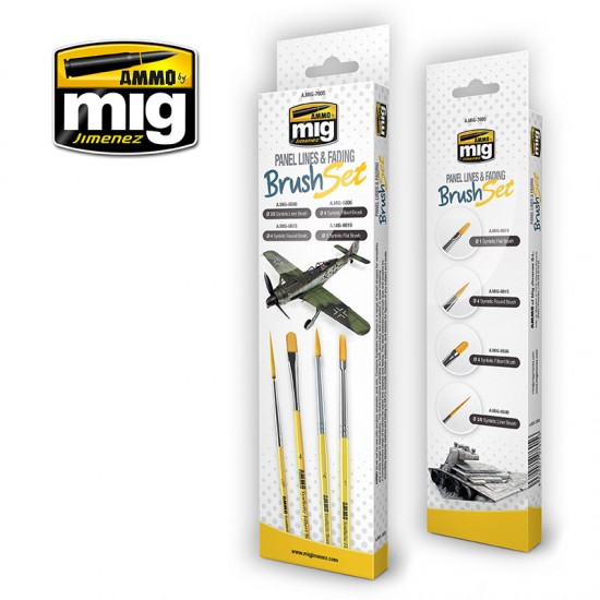Panel Lines & Fading Brush Set (4pcs) Panel Lines & Fading Brush Set (4pcs)