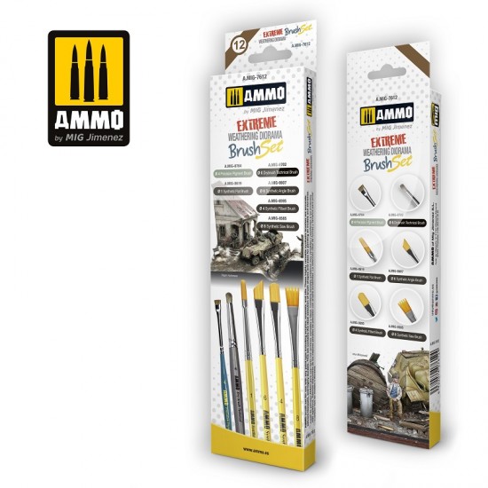 Extreme Weathering Diorama Brush Set (6pcs) Extreme Weathering Diorama Brush Set (6pcs)