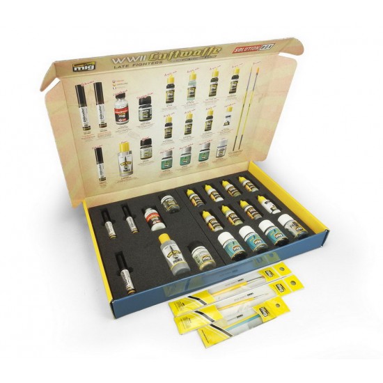 Solution Box - WWII Luftwaffe Late War Fighter Colours and Weathering System Solution Box - WWII Luftwaffe Late War Fighter Colours and Weathering System