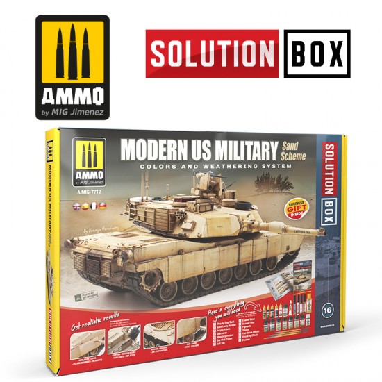 Solution Box - Modern US Military Sand Scheme Colours and Weathering System Solution Box - Modern US Military Sand Scheme Colours and Weathering System