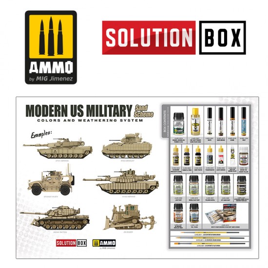 Solution Box - Modern US Military Sand Scheme Colours and Weathering System Solution Box - Modern US Military Sand Scheme Colours and Weathering System