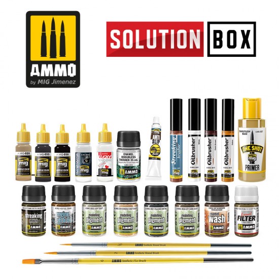 Solution Box - Modern US Military Sand Scheme Colours and Weathering System Solution Box - Modern US Military Sand Scheme Colours and Weathering System