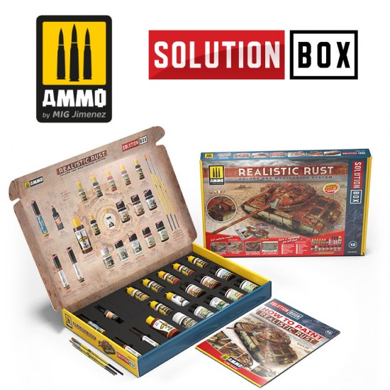 Solution Box - Realistic Rust Colours and Weathering System w/Guide Book Solution Box - Realistic Rust Colours and Weathering System w/Guide Book