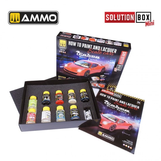 Cobra Motor Paints Solution Box Mini Vol.24 How to Paint and Lacquer Scale Cars Cobra Motor Paints Solution Box Mini Vol.24 How to Paint and Lacquer Scale Cars
