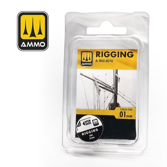 Rigging - Super Fine for 1/48, 1/72 scales (Width: 0.01mm) Rigging - Super Fine for 1/48, 1/72 scales (Width: 0.01mm)