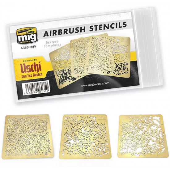 Airbrush Stencils Texture Templates Painting Mask (photo-etched sheets) Airbrush Stencils Texture Templates Painting Mask (photo-etched sheets)