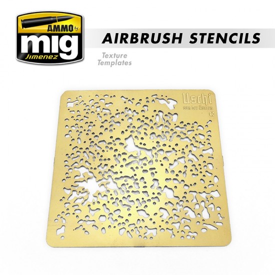 Airbrush Stencils Texture Templates Painting Mask (photo-etched sheets)