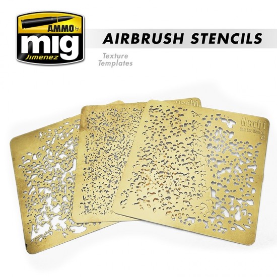 Airbrush Stencils Texture Templates Painting Mask (photo-etched sheets) Airbrush Stencils Texture Templates Painting Mask (photo-etched sheets)
