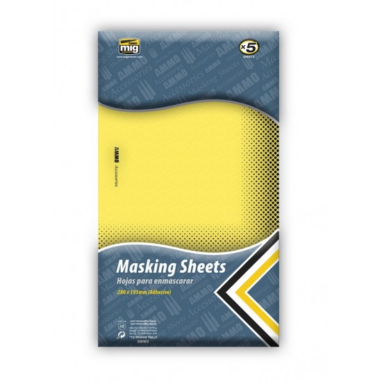 Masking Sheets (5pcs, 280 x 195mm)