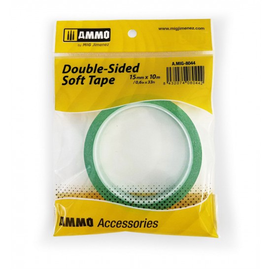 Double-Sided Soft Masking Tape (15mm x 10m) Double-Sided Soft Masking Tape (15mm x 10m)
