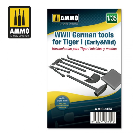 1/35 WWII German Tiger I Tools Early & Mid