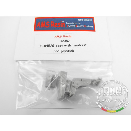 1/32 Corrected F-84E/F-84G Seat w/Belts, Headrest & Joystick (for HobbyBoss F-84E/G kit) 1/32 Corrected F-84E/F-84G Seat w/Belts, Headrest & Joystick (for HobbyBoss F-84E/G kit)