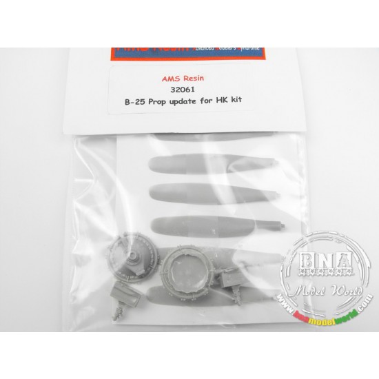 for HK Models kit AMS Resin 1/32 B-25 Mitchell Prop Update Set
