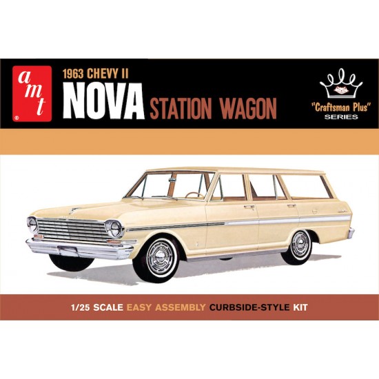 1/25 1963 Chevy II Nova Station Wago Craftsman Plus Series 1/25 1963 Chevy II Nova Station Wago Craftsman Plus Series
