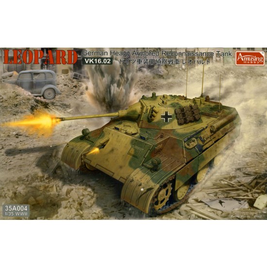 1/35 WWII German Heavy Armoured Reconnaissance Tank Leopard VK16.02 1/35 WWII German Heavy Armoured Reconnaissance Tank Leopard VK16.02