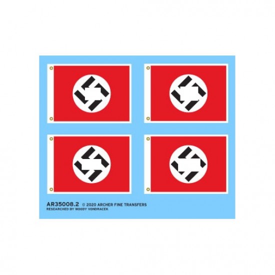 Fabric Textured Appliques for 1/35 WWII German Flags Fabric Textured Appliques for 1/35 WWII German Flags