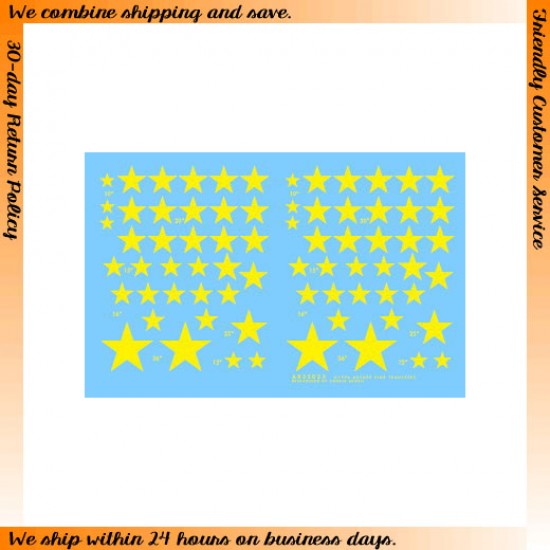 1/35 Stars for US Armoured Vehicles #1 (yellow) 1/35 Stars for US Armoured Vehicles #1 (yellow)