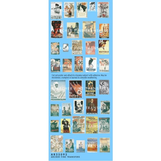 1/35 WWII German Propaganda Poster Vol.#2 1/35 WWII German Propaganda Poster Vol.#2