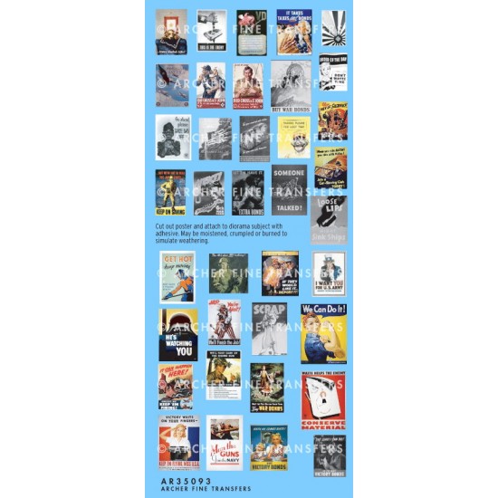 1/35 Generic WWII US Posters 1/35 Generic WWII US Posters