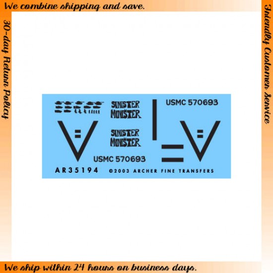 Dry Transfers - 1/35 USMC 1st TKS Abrams (OIF) Dry Transfers - 1/35 USMC 1st TKS Abrams (OIF)