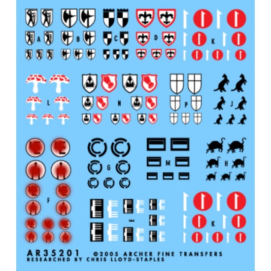 1/35, 1/48, 1/72 WWII German Infantry Division Vehicle Insignias Vol.1