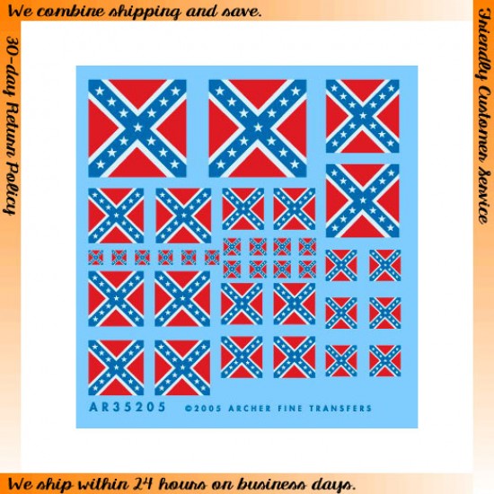 U.S. Civil War Confederate Battle Flags for Various Scales U.S. Civil War Confederate Battle Flags for Various Scales