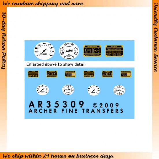 1/35 Bantam 40 BRC Instruments &Placards for Miniart kit #35014 1/35 Bantam 40 BRC Instruments &Placards for Miniart kit #35014
