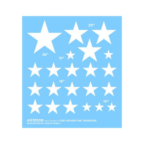 1/35 US National Insignia For Armour (NCF Decals) 1/35 US National Insignia For Armour (NCF Decals)