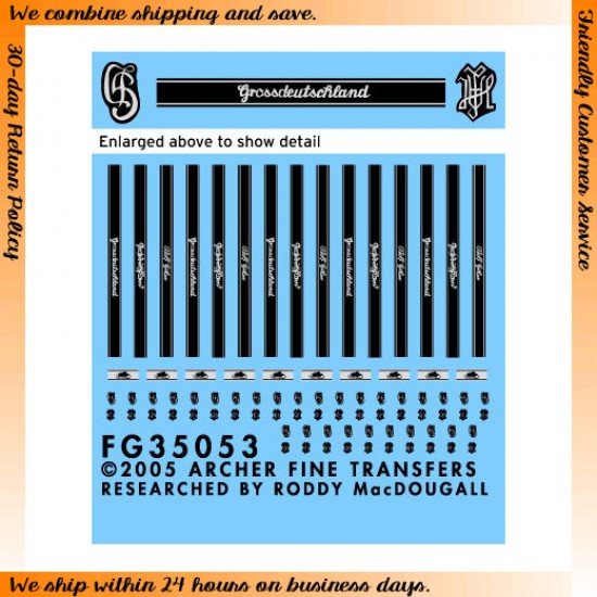 1/35 LSSAH and GD Shoulder Board Ciphers 1/35 LSSAH and GD Shoulder Board Ciphers