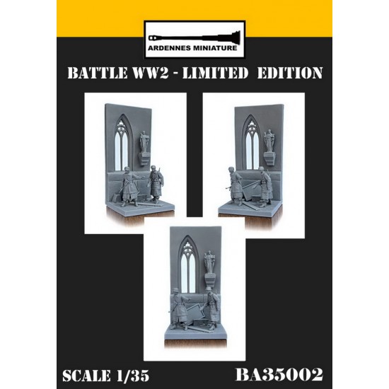 1/35 WWII Battle - War Scene & 2 German Soldier Figures [Limited Edition]