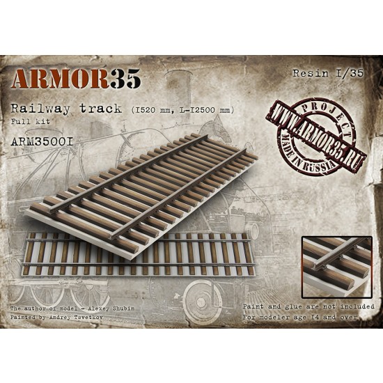 1/35 Railway Track (1520mm,12500mm) Full Kit 1/35 Railway Track (1520mm,12500mm) Full Kit