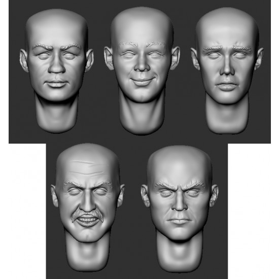 1/35 Bald Heads (set 15)