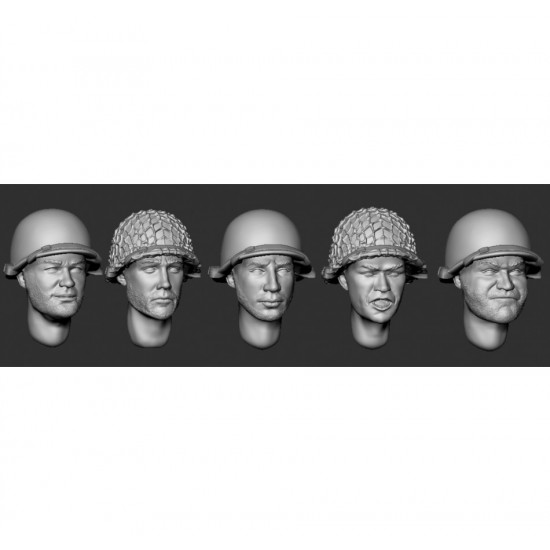 1/35 WWII American Paratroopers Heads 1/35 WWII American Paratroopers Heads