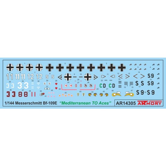 1/144 Messerschmitt Bf 109E Mediterranean TO Aces 1/144 Messerschmitt Bf 109E Mediterranean TO Aces