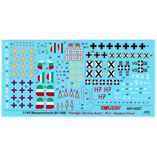 1/144 Messerschmitt Bf 109E Foreign Service Aces #2 - Hungary/Slovakia/Bulgaria/Romania 1/144 Messerschmitt Bf 109E Foreign Service Aces #2 - Hungary/Slovakia/Bulgaria/Romania