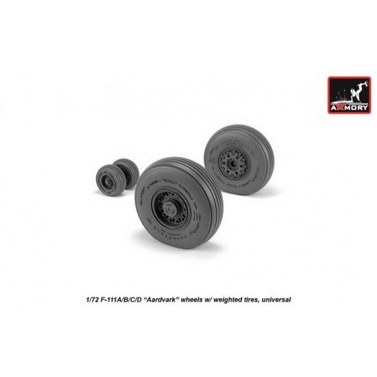 1/72 F-111 Aardvark Early Type Wheels w/Weighted Tyres for F-111A/B/C/D kits 1/72 F-111 Aardvark Early Type Wheels w/Weighted Tyres for F-111A/B/C/D kits