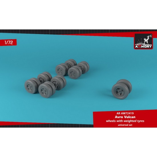 1/72 Avro Vulcan Wheels w/Weighted Tires 1/72 Avro Vulcan Wheels w/Weighted Tires