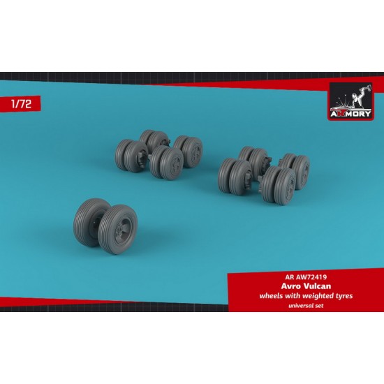 1/72 Avro Vulcan Wheels w/Weighted Tires 1/72 Avro Vulcan Wheels w/Weighted Tires