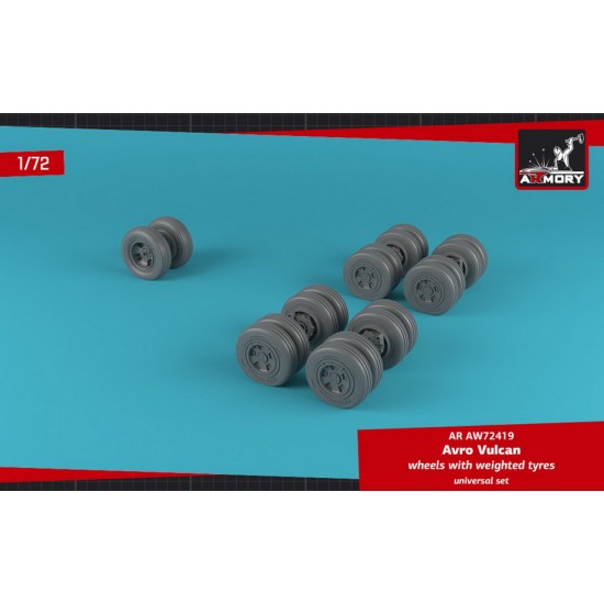 1/72 Avro Vulcan Wheels w/Weighted Tires 1/72 Avro Vulcan Wheels w/Weighted Tires