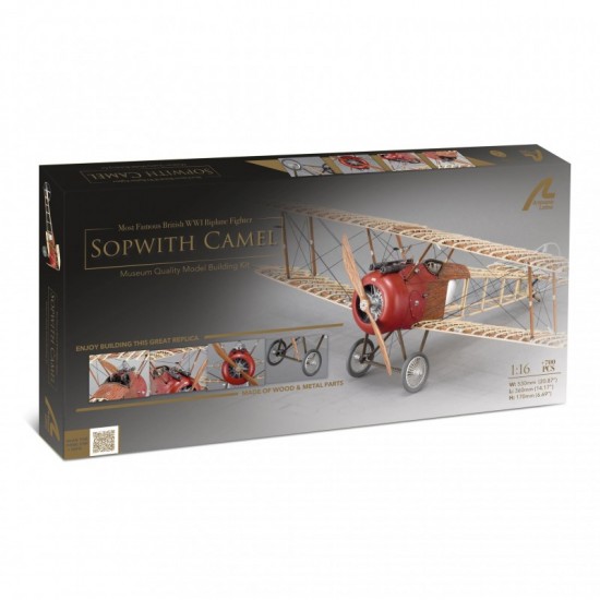 1/16 WWI Sopwith Camel Fighter Wooden & Metal Model Kit 1/16 WWI Sopwith Camel Fighter Wooden & Metal Model Kit