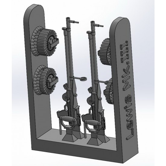 1/35 Lewis Mk.III 3D-printed Machine Guns (2pcs) 1/35 Lewis Mk.III 3D-printed Machine Guns (2pcs)